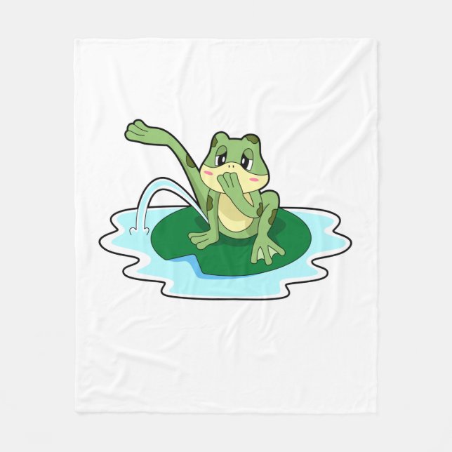 Couverture Polaire Toilette de grenouille (Devant)