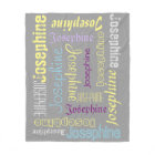 Toison légèrement chaude Personnalisée Nom Couvert