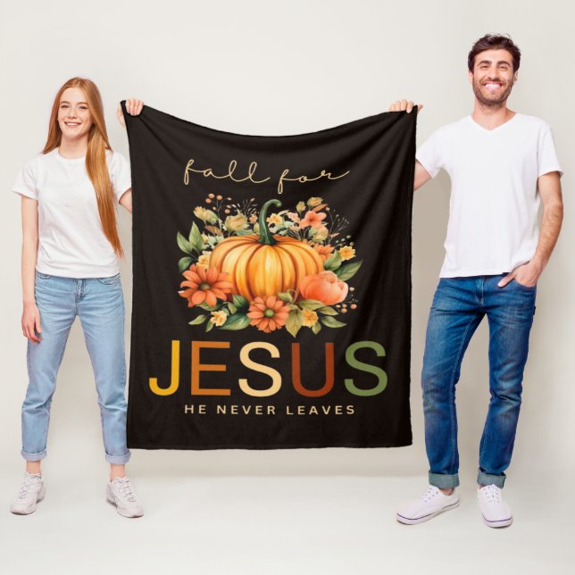 Couverture Polaire Tomber Pour Jésus Il N'A Jamais Feuille (En situation)