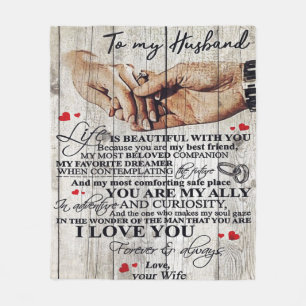 Couverture Polaire Tomy Husband   Love Letter To Him  