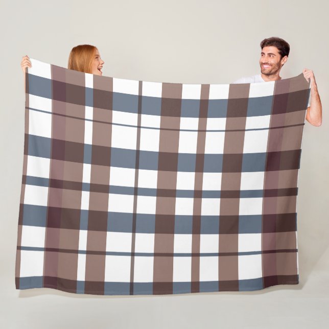 Couverture Polaire Tones Brown de la Terre (En situation)