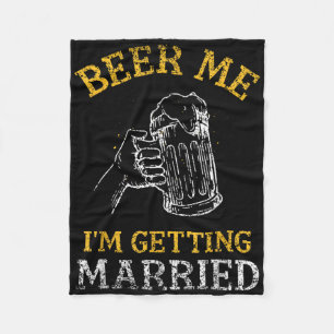 Couverture Polaire Tonneau de bière Je me marie Mariage Marié Enterre