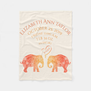 Couverture Polaire Tonnes d'éléphant de stat de disque de naissance