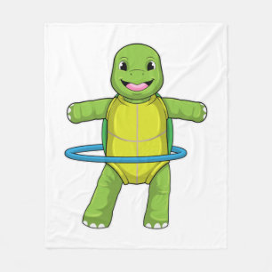 Couverture Polaire Tortue à Fitness avec pneus Fitness