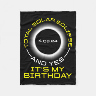 Couverture Polaire Total Éclipse Solaire Et Oui C#39 ; s Mon Annivers