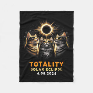 Couverture Polaire Totalité Chats Portant Des Éclipses Solaires 4.08.