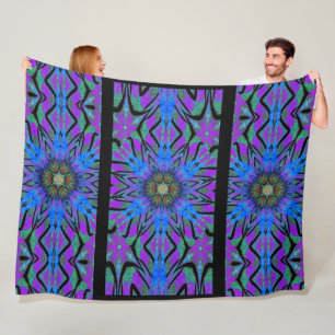 Couverture Polaire Totem Fleur sauvage 4