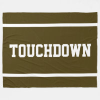 TOUCHDOWN Brun Sport Athlétique Rayures Texte Blan