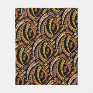 Couverture Polaire Touches de piano courbes Blanche polaire
