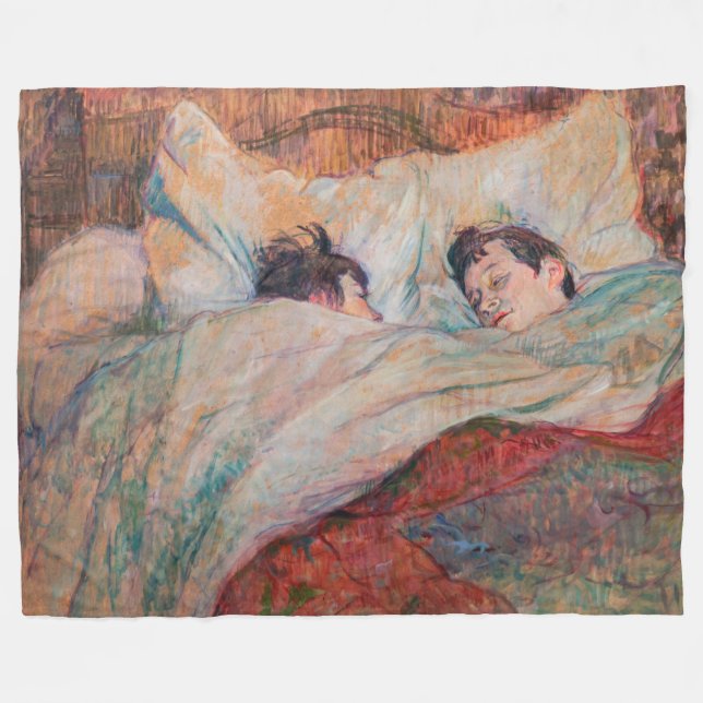 Couverture Polaire Toulouse-Lautrec - Le Lit (Devant (Horizontal))
