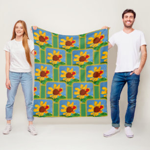 Couverture Polaire Tournesol "Art by Kids"