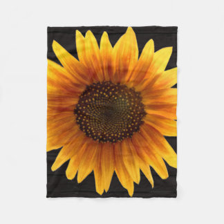 Couverture Polaire Tournesol rustique d'automne