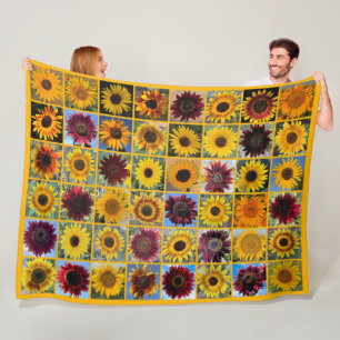 Couverture Polaire Tournesols attrape-neige
