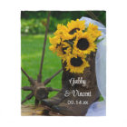 Tournesols rustiques et mariage occidental de