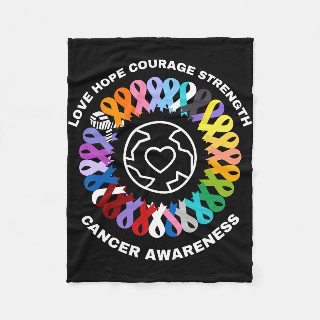 Couverture Polaire Tous les cancers comptent pour la sensibilisation  (Devant)