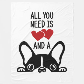 Couverture Polaire Tout ce dont vous avez besoin Boston Terrier