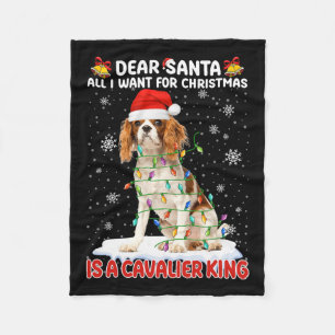 Couverture Polaire Tout Ce Que Je Veux Pour Noël Est Cavalier King Pè