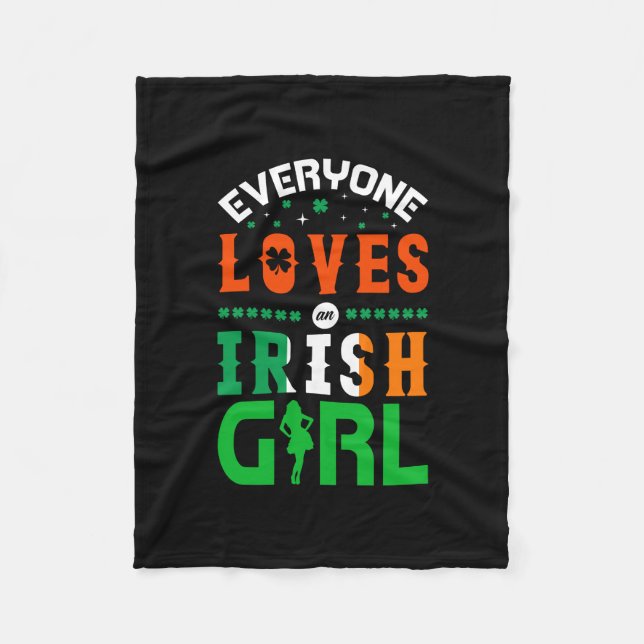 Couverture Polaire Tout Le Monde Aime Une Irlandaise (Devant)