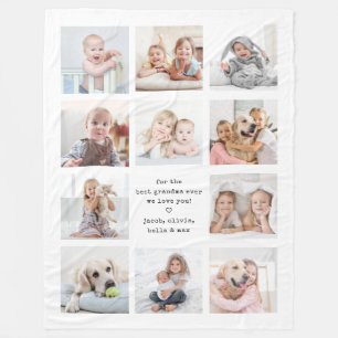 Couverture Polaire Tout Texte 11 Collage Photo Cadeau Minimaliste Mod