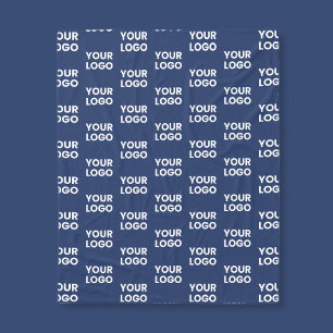 Couverture Polaire Toute image ou logo commercial modifiable Dark Nav