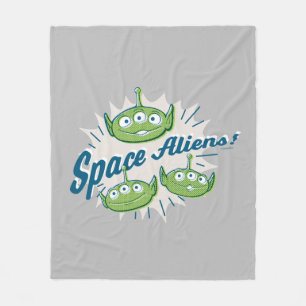 Couverture Polaire Toy Story 4  "Aliens spatiaux" Retro Graphisme