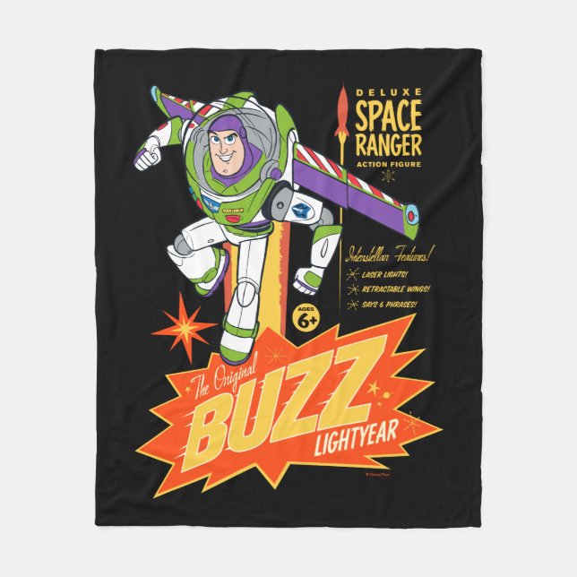 Couverture Polaire Toy Story 4| Buzz Lightyear Action Figure Ad (Devant)