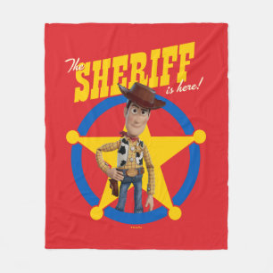 Couverture Polaire Toy Story 4 Woody "Le shérif est là"
