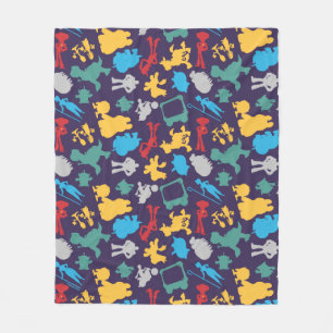 Couverture Polaire Toy Story 5   Motif de silhouette de personnage