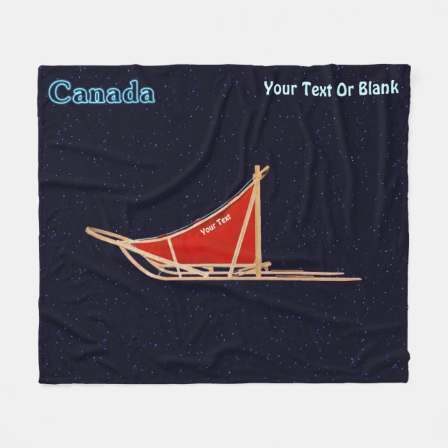 Couverture Polaire traîneau à chiens - Canada (Devant (Horizontal))