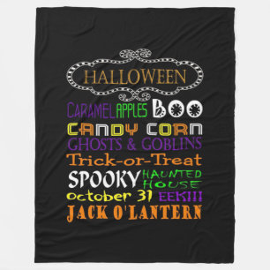 Couverture Polaire Traitements Et Craintes D'Halloween