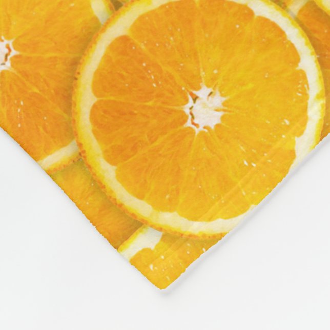 Couverture Polaire Tranches oranges (Coin)