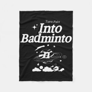 Couverture Polaire Transformez La Douleur En Badminton Racket Shuttle