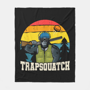 Couverture Polaire Trapsquatch Bigfoot Drôle Piège en Argile Tireur H