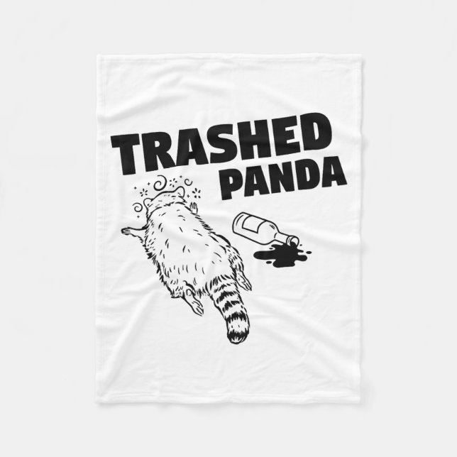 Couverture Polaire Trashed Panda  (Devant)