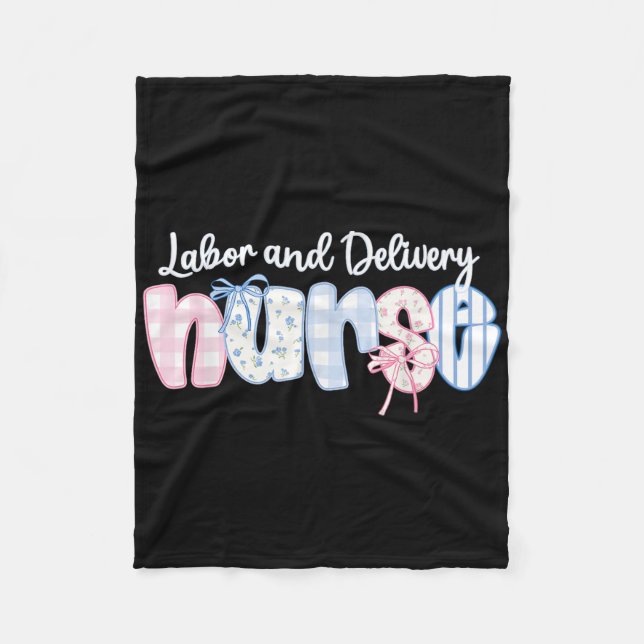 Couverture Polaire Travail Et Livraison Infirmière Vie Coquette Bow B (Devant)