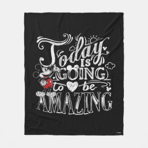 Couverture Polaire Trendy Mickey   Today Is Going To Be Amazing
