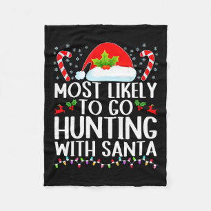 Couverture Polaire Très Probable De Chasse Avec Père Noël Hunt Christ