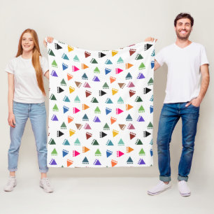 Couverture Polaire Triangles Boho