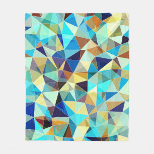Couverture Polaire Triangles géométriques : Motif Abstrait coloré