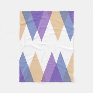 Couverture Polaire Triangles pourpre, bleu et jaune