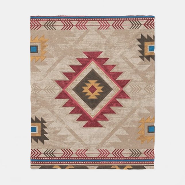 Couverture Polaire Tribal amérindien du sud-ouest (Devant)