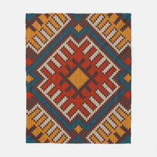 Couverture Polaire Tribal Aztec motif sans soudure sur le tricot de l