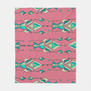 Couverture Polaire Tribale vintage : Motif sans peau ethnique