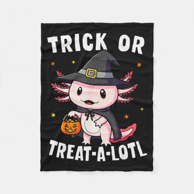 Couverture Polaire Trick Or Treat A Lotl Axolotl Halloween Costume Wi (Devant)