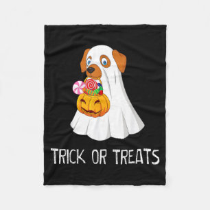 Couverture Polaire Trick Or Treats Drôle Fantôme Chien Mignon Hallowe