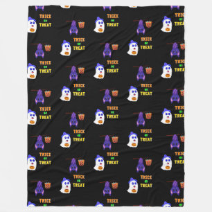 Couverture Polaire Trick Ou Treat Bats Candy 31 UK Octobre Halloween