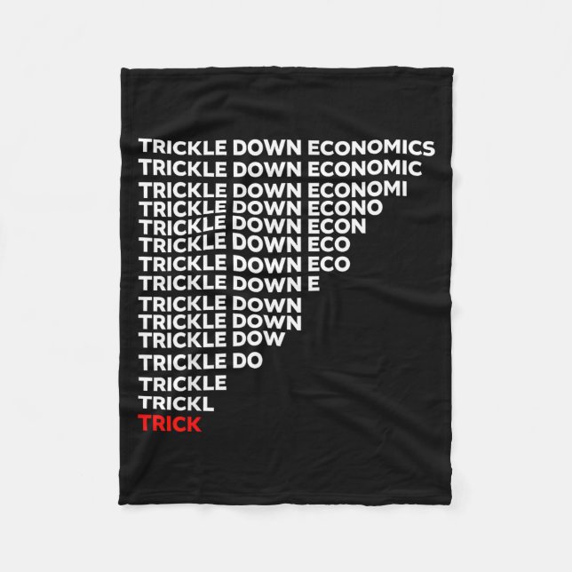 Couverture Polaire Trickle Down Economics  (Devant)