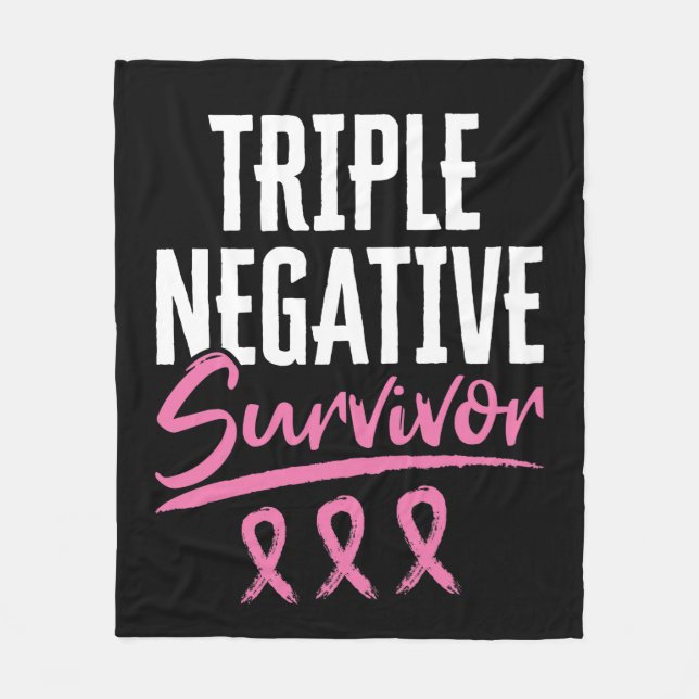 Couverture Polaire Triple cancer du sein de survivant négatif TNBC (Devant)