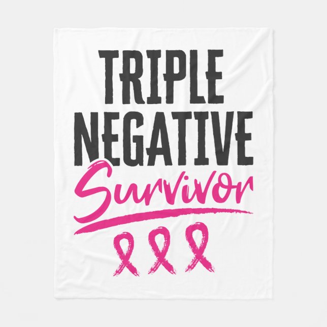 Couverture Polaire Triple survivant négatif TNBC Cancer du sein (Devant)