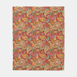 Couverture Polaire Trippy Hippy Paisley Fleece Blanket